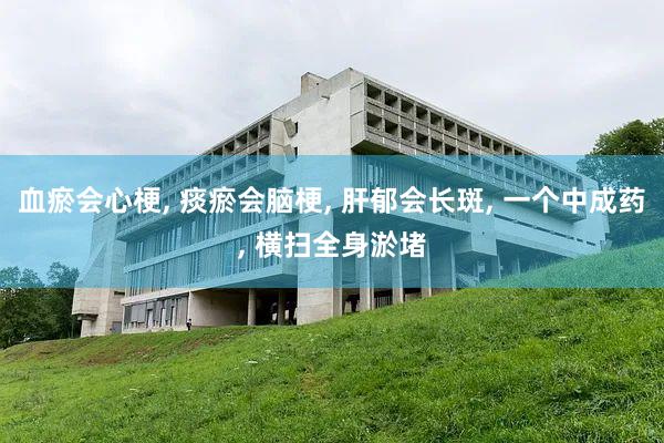 血瘀会心梗, 痰瘀会脑梗, 肝郁会长斑, 一个中成药, 横扫全身淤堵
