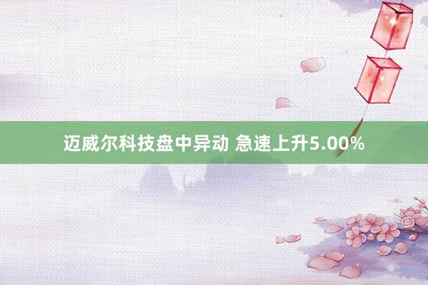迈威尔科技盘中异动 急速上升5.00%