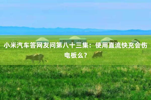 小米汽车答网友问第八十三集：使用直流快充会伤电板么？
